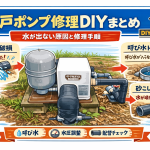 井戸ポンプ修理DIYまとめ｜水が出ない原因と修理手順【実録】