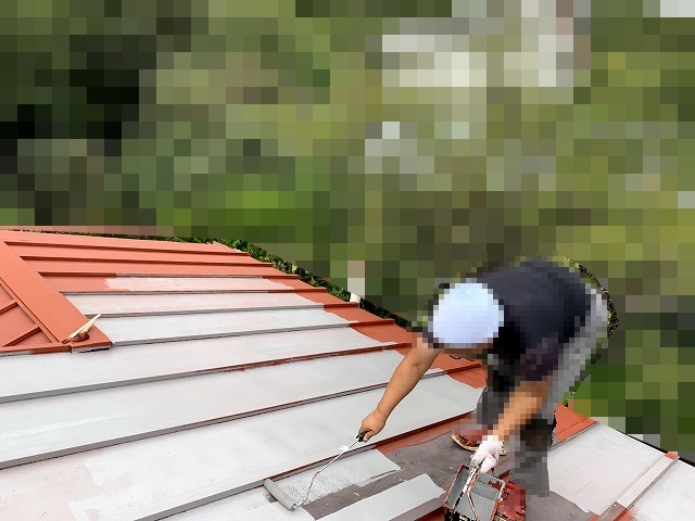 トタン屋根 錆止め塗装