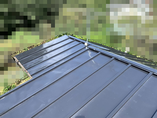トタン屋根 上塗り完成
