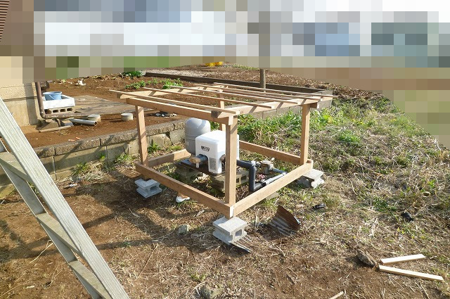 井戸修理その3｜井戸ポンプ小屋の修理