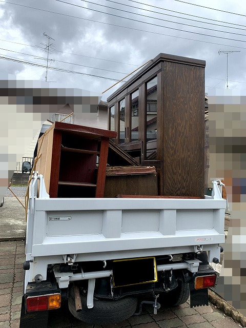 大型食器棚を撤去してキッチンDIYの作業スペースを確保