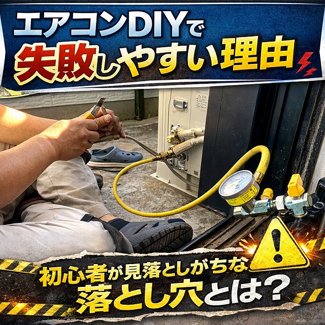 エアコンDIYで失敗しやすい理由｜初心者が見落としがちな落とし穴とは