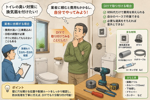 業者ではなくDIYで取り付けてみることにした
